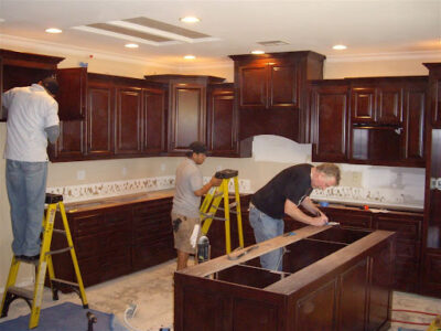 installing new cabinets